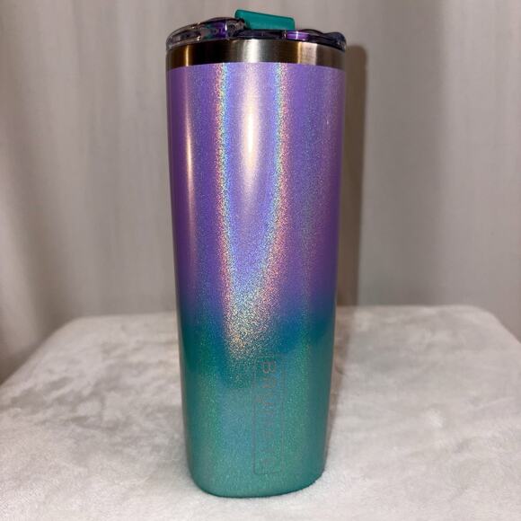 Brumate 12oz Highball Tumbler Glitter Mermaid Pattern Hot Cold Tumbler NWT - Picture 2 of 8